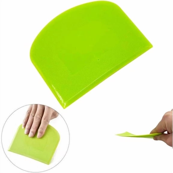 Plastic Dough Scraper Bowl Scraper, Food-Grade Bench Scraper, Flexible Dou