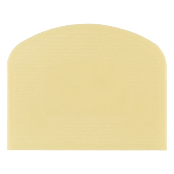 Plastic Dough Scraper (Pastry Scraper, Dough Cutter), Yellow Plastic Dough Scraper, Flexible Bowl Scraper for Cake Dough, Plastic Dough Scraper, Pastry Tool, Baking Accessory, Counter Cleaner