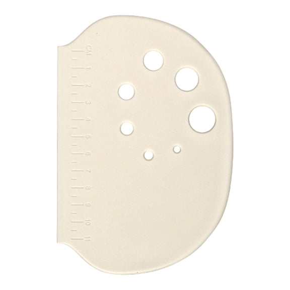 Plastic Dough Scraper, Torqee Multi-Purpose Baking Tool, Sturdy Bench Scraper with Measuring Scale, for Dough Scraping, Baking Prep and Pastry Making