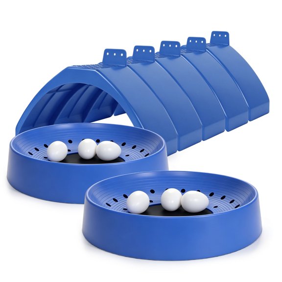 5-Pack Plastic Dove Rest Stand Pigeon Perch 2-Pack Roost Holders with 6 Fake Eggs Multi-Pack (Blue, Nest and Stand Bundle)