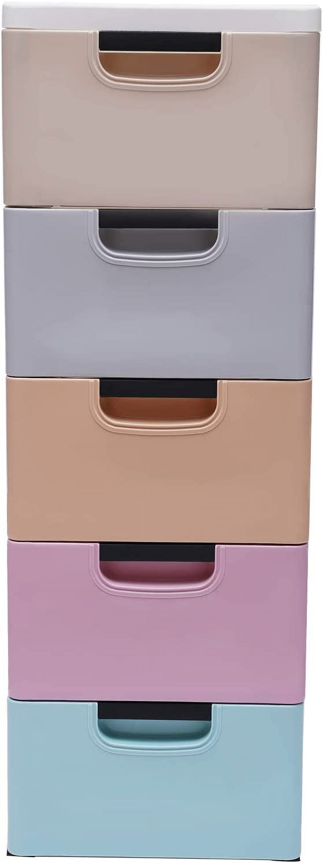 Plastic Drawer 5-layer Closet Storage Baby Clothes Organizer Plastic ...