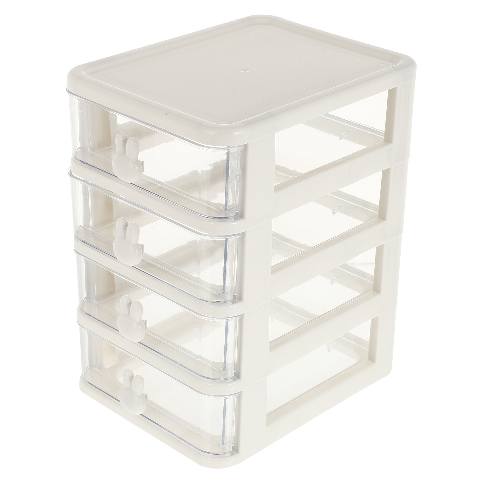 Plastic Drawer Desk Storage Box Drawers Organizer Bins Benches Containers with Mini Desktop Unit