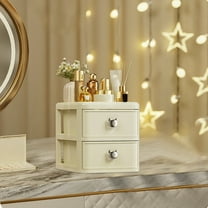 Plastic Drawer Makeup Organizer, Vanity Skincare Cosmetic Storage Box for Bathroom Counter, Dresser, Vanity Organizer for Home & Kitchen Organization