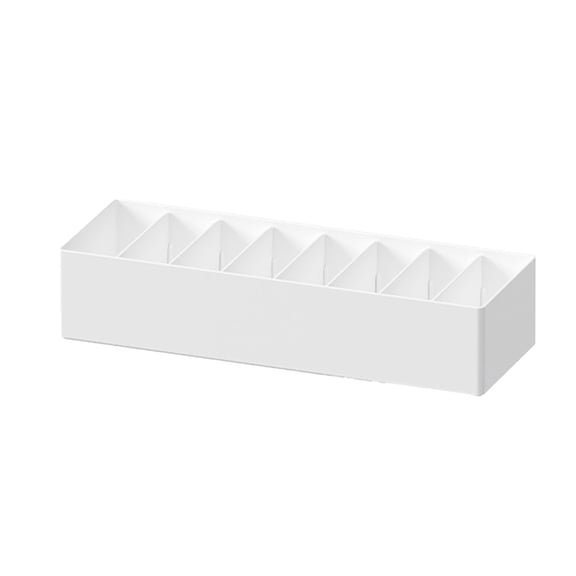 Plastic Drawer Organizer for Desk or Drawer Storage – 10.24 in x 7.09 in x 2.17 in and 10.24 in x 3.54 in x 2.24 in White Cable Management Box