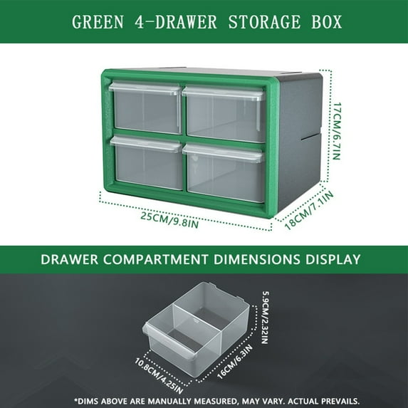 Plastic Drawer Parts Box Cabinet hardware Component Storage Wall Mount organizer