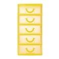 thumbnail image 1 of Plastic Drawer Storage Box for Office and Home Multifunctional Organizer for Cosmetics Office Supplies and Sundries Creative Desktop Holder Yellow, 1 of 2