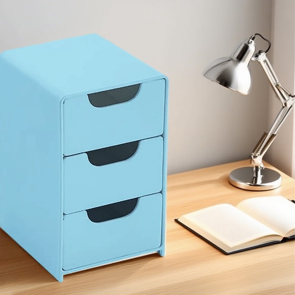 Plastic Drawer Storage Organizer Stacking Drawers Stackable Unit with Sliding Drawer for Bedroom Kitchen Under Sink Pantry