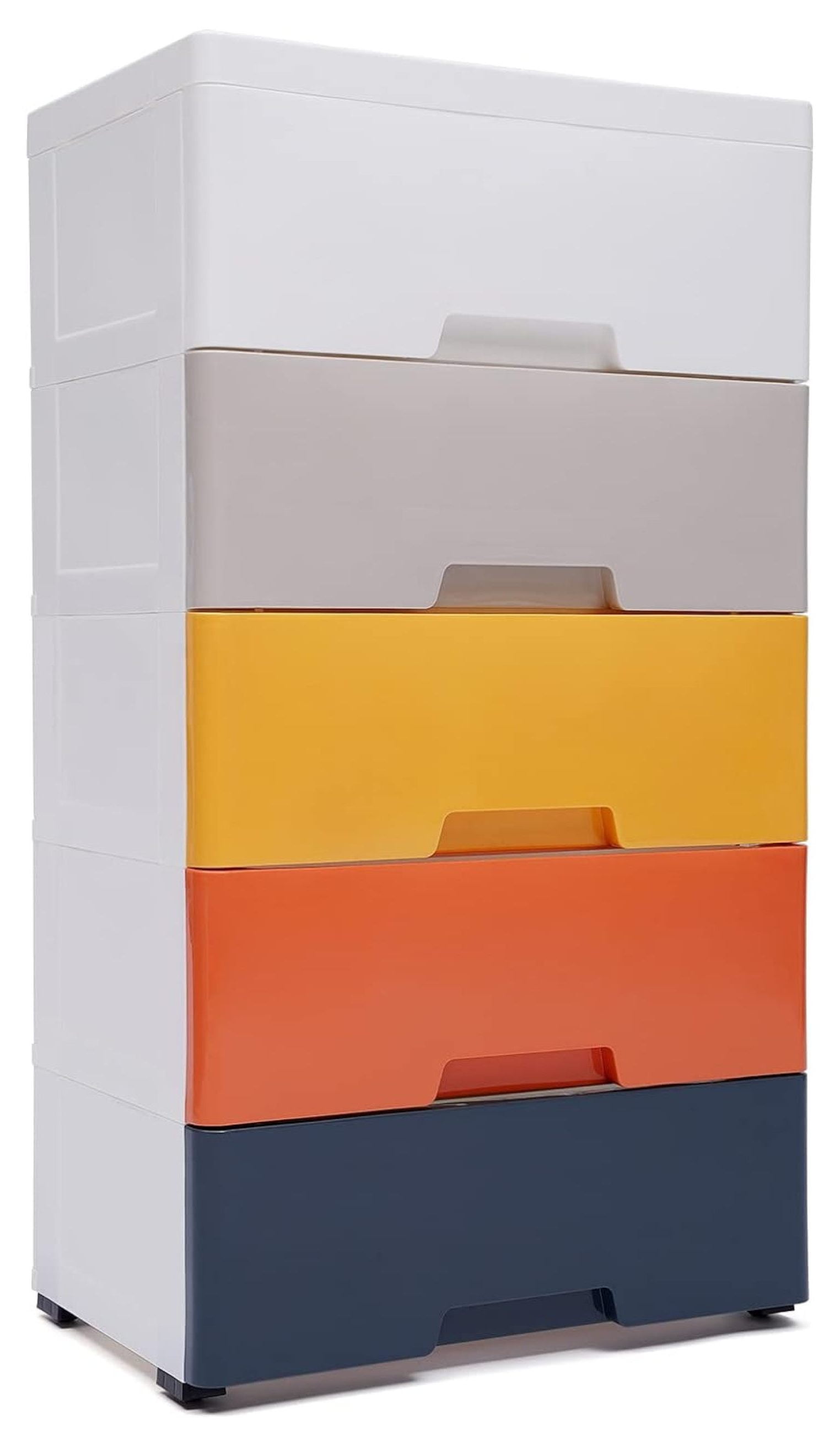 Plastic Drawers Dresser Storage 5 Drawer Stackable Vertical