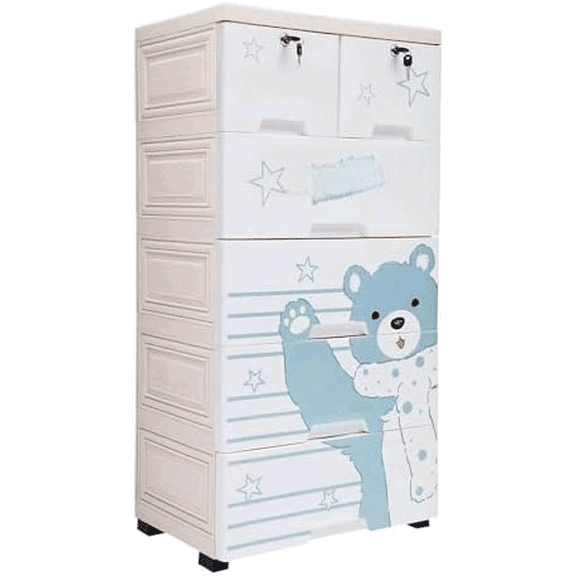 Plastic Drawers Dresser,Storage Cabinet with 6 Drawers,Closet Drawers Tall Dresser Organizer for Clothes,Playroom,Bedroom Furniture$$Home Decor, Kitchen, & Other