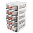 Plastic Drawers Organizer Stackable Storage Organizer Containers Clear