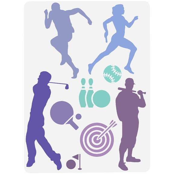 Plastic Drawing Painting Stencils Templates for Painting on Scrapbook Fabric Tiles Floor Furniture Wood Sports 291x211x0.3mm