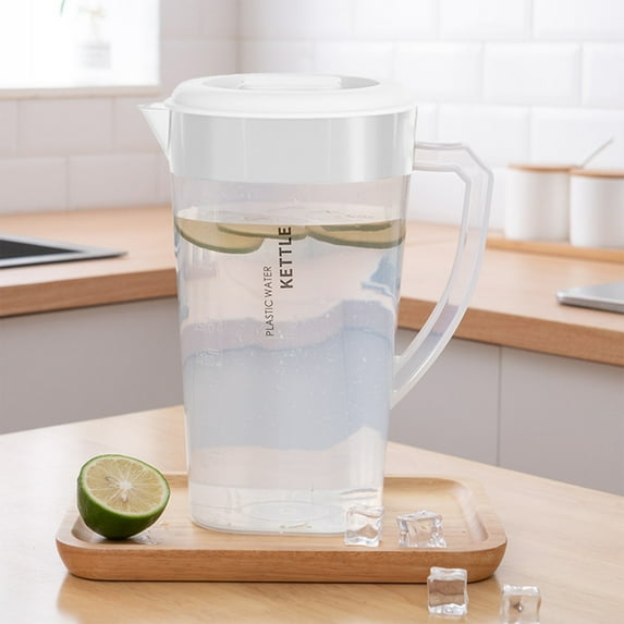 Plastic Drink Dispenser with Spigot, 1.3 Gallon Beverage Dispenser Cold Drink Container for Iced Tea, Lemonade, Fridge, Bar, Party, Lock Lid