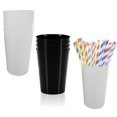 thumbnail image 1 of Plastic Drinking Cups,Bexikou 12 Pack Blank Reusable Drink Tumblers,9 oz Food-Grade Party Cups, Stackable Water Cupsfor Parties, Events, Marketing, Weddings, DIY Projects or BBQ Picnics, 1 of 8