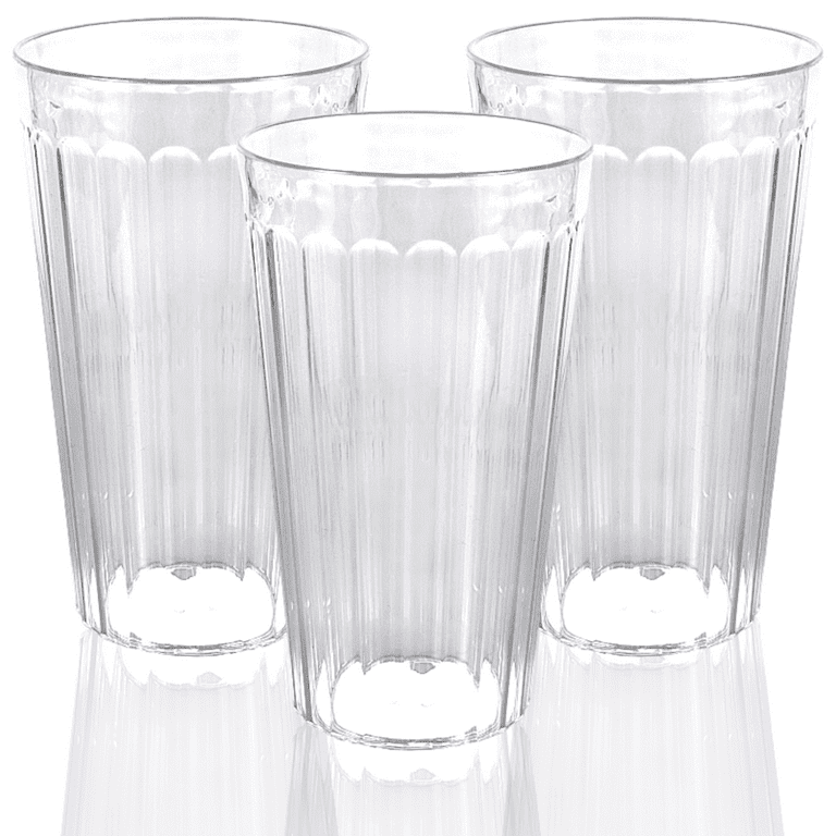 Clear drinking shop glasses