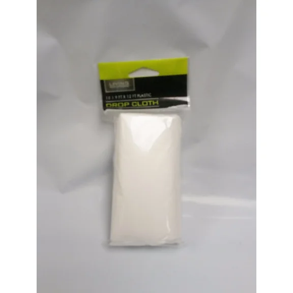 Plastic Drop Cloth 9' X 12', Lot Of 4