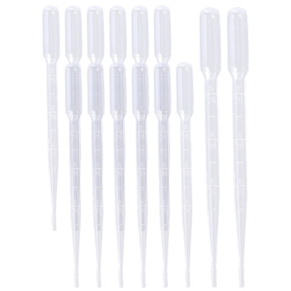 Plastic Dropper Refillable Accessories White 160x13mm Capacity: 3ml(0.10fl. oz) diy