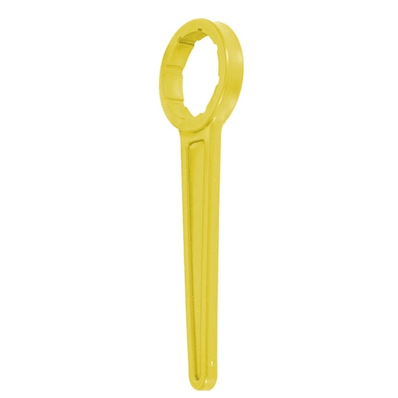Plastic Drum Cap Spanner Opener Heavy Duty Lid Wrench Tool Opens 15L 20L 25L 30L Bucket Seals Without Damage Ergonomic Handle Pool Garden Outdoor Equipment(yellow)