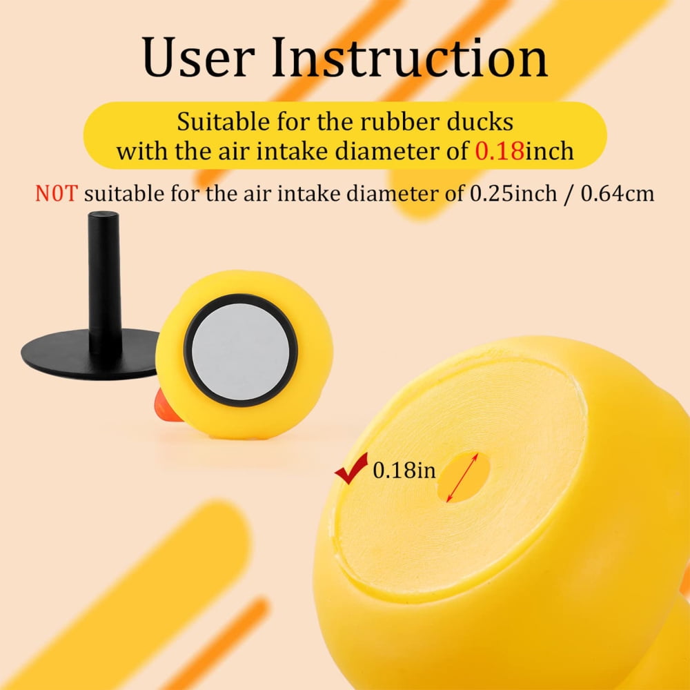 Plastic Duck Plug Mount Holder SelfAdhesive Rubber Duck Holder for