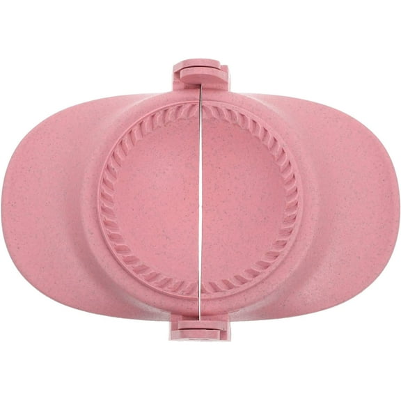 Plastic Dumpling Maker Dough Press Dumpling Press molds Chinese Dumpling Pie Ravioli Empanadas Press Molds For Pastelitos Calzone White (Pink)