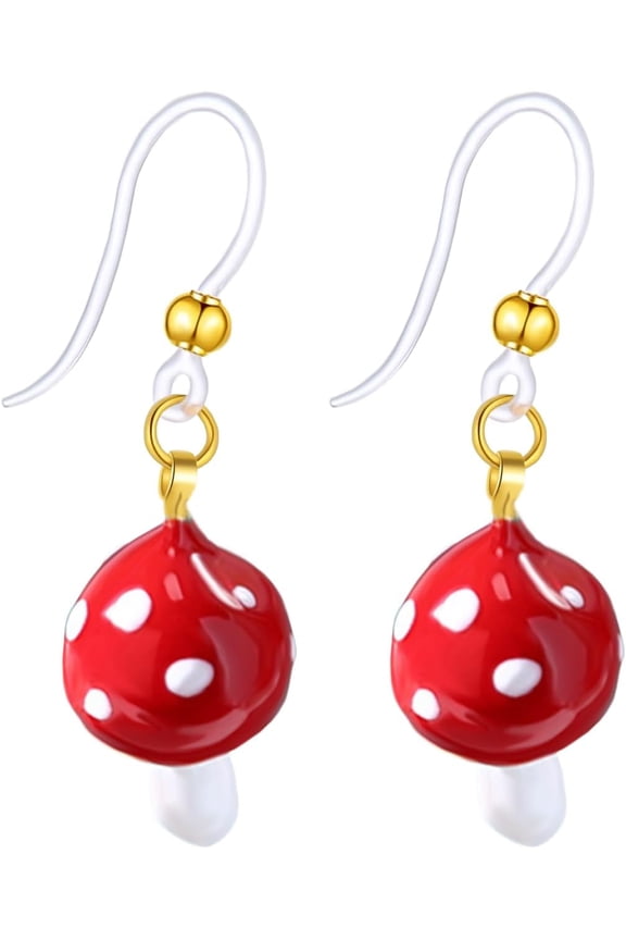 Plastic Earrings for Sensitive Ears Hypoallergenic Hoop Earring Cute Post Studs[h5812]