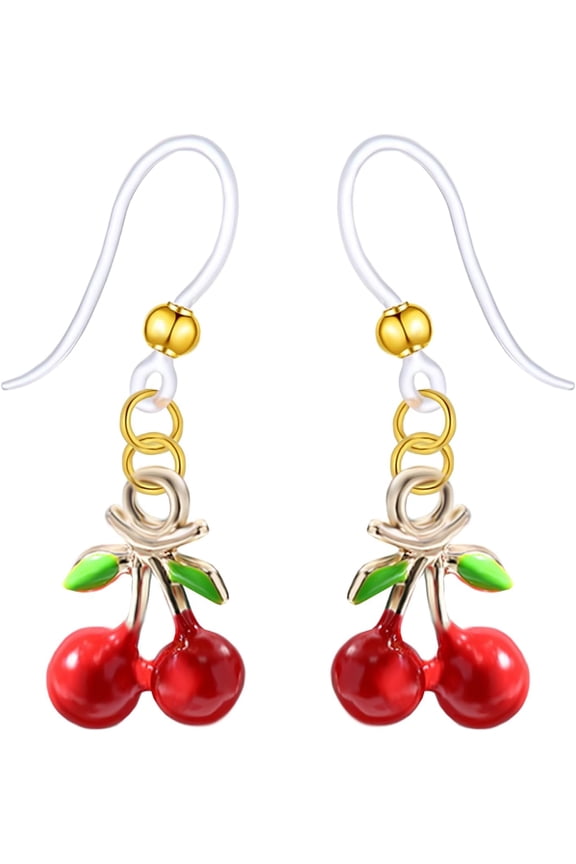 Plastic Earrings for Sensitive Ears Hypoallergenic Hoop Earring Cute Post Studs[s1984]