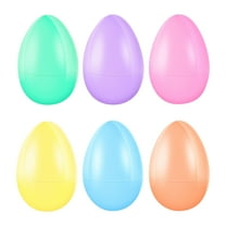 Plastic Easter Eggs Decoration, 6 Pcs Mini Colorful Easter Eggs, Plastic Bird Eggs for Easter Decorations, Basket Fillers, Spring Party Favors, Home Centerpiece, DIY Crafts