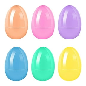 Plastic Easter Eggs Fillable Colorful Bright 2.3 Inches with Hinges for Surprise Hunts Party Favors Eggs for Easter Egg Hunt