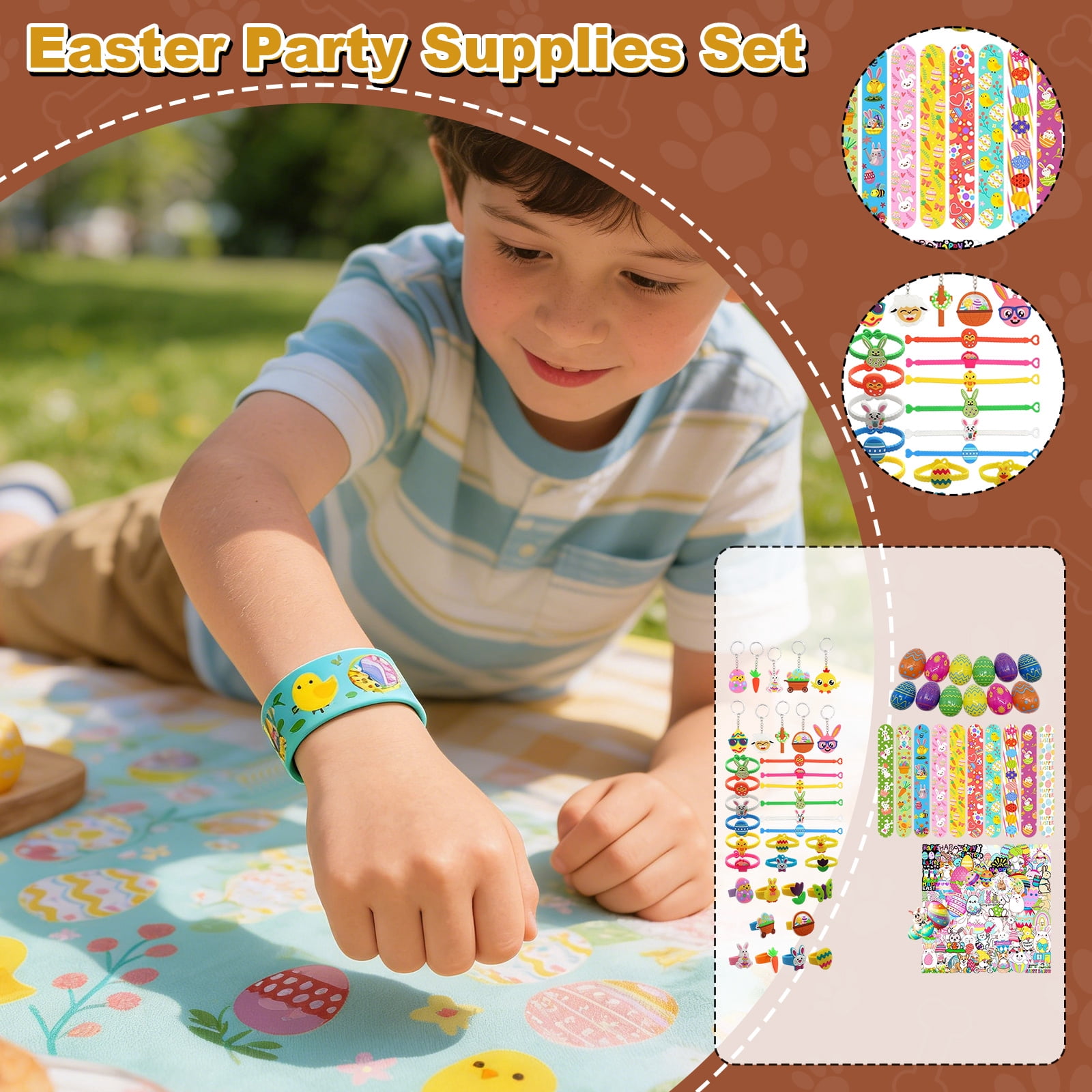 Plastic Easter Eggs Party Favors, 102 Pack Colorful Fillable Eggs with ...