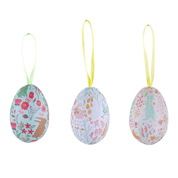 Plastic Easter Eggs Set of 6 – Adorable Printed Bunny Design, Lightweight & Durable Empty Easter Eggs for Hunting, Decorating & Crafts