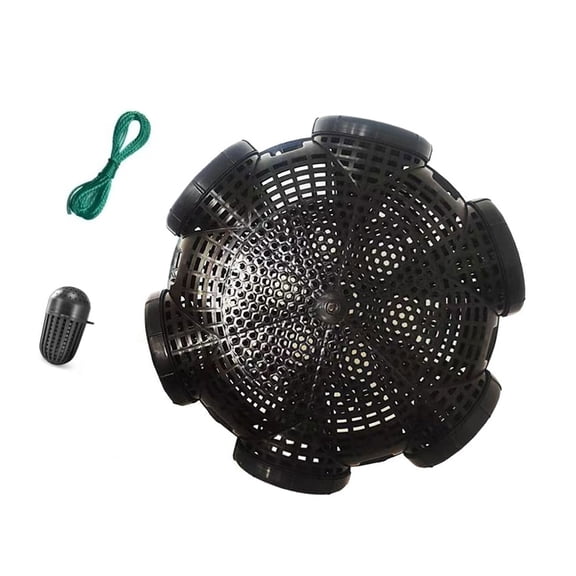 Plastic Eel Fish Crawfishes Trap With Baits Pull Rope Outdoor Crabs Loach Catching Basket Lobsters Meshes Trap Cage