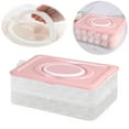 thumbnail image 1 of Plastic Egg Carton Basdi 2-Layer Plastic Egg Carton - 48-Capacity Stackable Trays with Handles & Lids, Fridge-Safe & Portable for Freshness, Picnics & Easter Parties, Stackable Egg Trays, 1 of 9