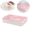 thumbnail image 1 of Plastic Egg Cartons (1/2/3 Layers) with Handles and Lids, Hold 24/48/72 Eggs. Perfect for Your Refrigerator, Kitchen, Or Easter Party, Keeping Your Eggs Fresh, 1 of 9