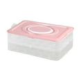 thumbnail image 1 of Plastic Egg Container, Binkne Stackable Egg Storage Container: Holds 24/48/72 Eggs with Lid & Handle for Refrigerator, Easter Party, and Kitchen, 1 of 9