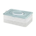 thumbnail image 1 of Plastic Egg Container, Binkne Stackable Egg Storage Container: Holds 24/48/72 Eggs with Lid & Handle for Refrigerator, Easter Party, and Kitchen, 1 of 9