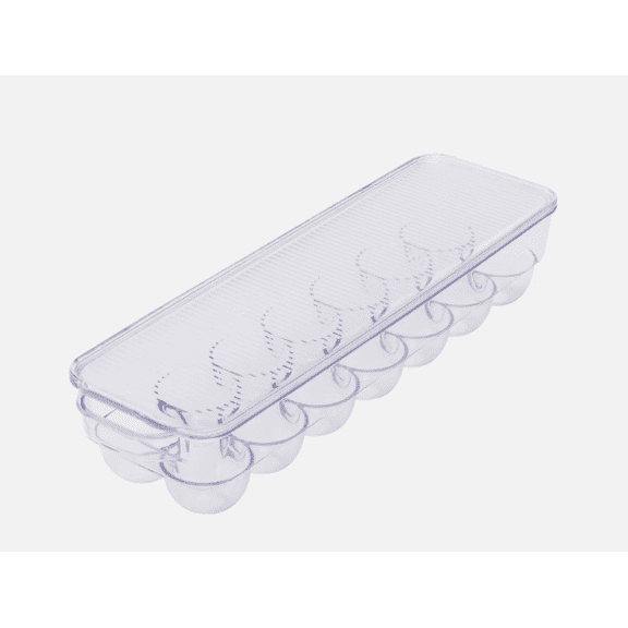 Plastic Egg Holder for Refrigerator (Holds 14 Eggs)