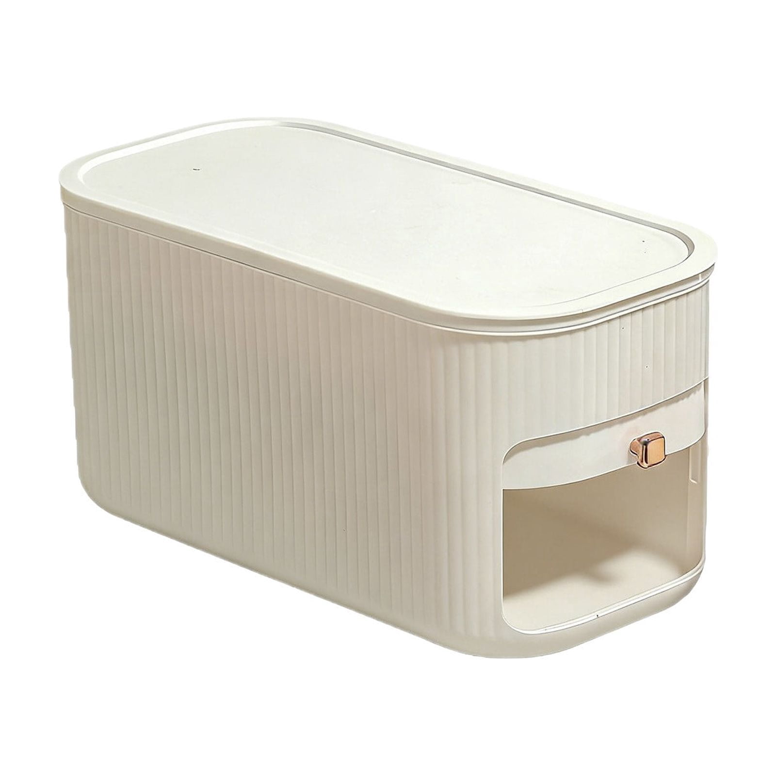 Plastic Egg Organizer Drawer-Style Storage Box For Refrigerator Countertop Holds 30 Eggs 11.2X5.5X5.5 Inch