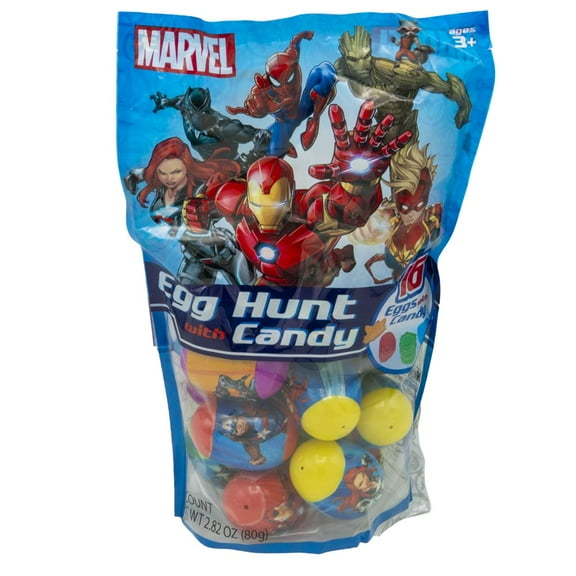 Plastic Eggs filled with Candy - 16 Piece Bag (Frozen II, Nickelodeon, Disney, Marvel)