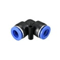 thumbnail image 1 of Plastic Elbow Push to Connect Tube Fitting 10mm Tube OD Pneumatic Air Push Fit Lock Fitting Blue 15pcs, 1 of 3