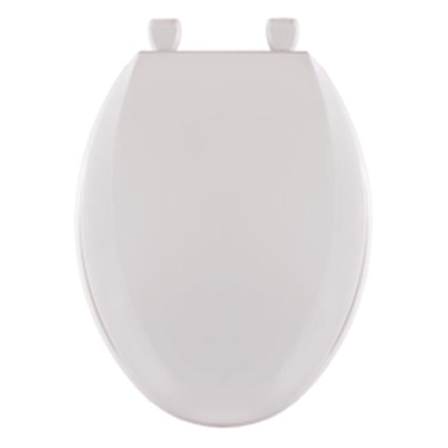 Plastic Elongated Toilet Seat White