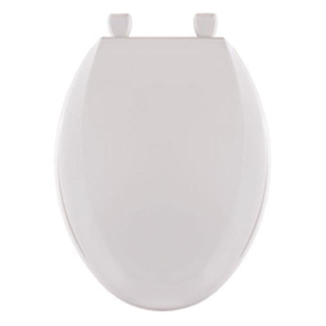 Plastic Elongated Toilet Seat White