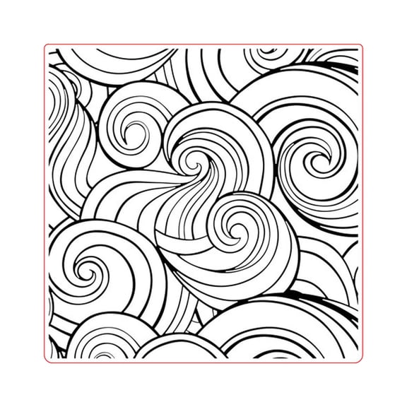 Plastic Embossing Folder Swirl Template for DIY Scrapbooking Craft Photo Album Card Making Stamp Stencil Mold 15x15cm