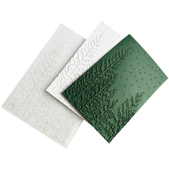 Plastic Embossing Folders for Card Making 3D Floral Background Textured Template for Scrapbooking & Paper Crafts, Translucent Sturdy DIY Decorative Folders for Card Decor, 6.3" x 4.3"