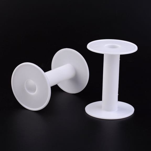 Plastic Empty Spools for Wire Thread Bobbins White 67x96mm Hole: 20mm 50pc
