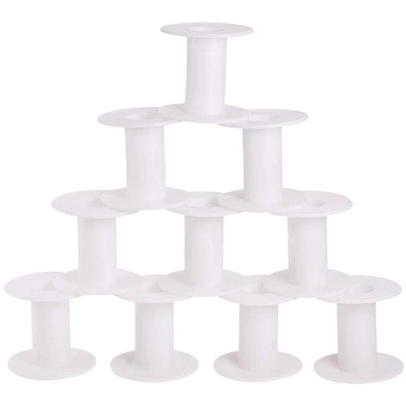 Plastic Empty Spools for Wire Thread Bobbins White Bobbin: 28x58mm DIY