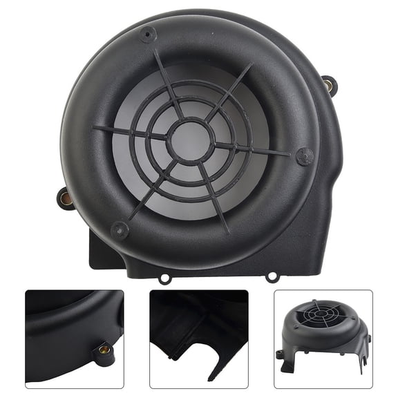 Plastic Engine Fan Cover Right Side Mount for GY6-Based Scooters Featuring 125/150cc and 157QMJ Motors