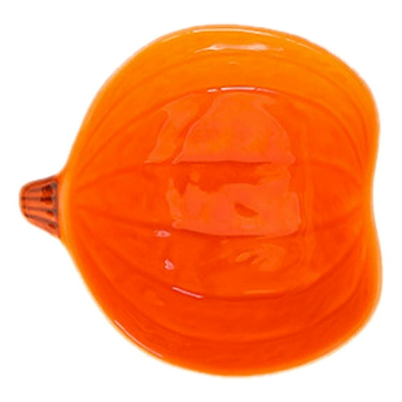 Plastic Etched Pumpkin Plate,Fall Versatile Serving Dish for Salads Fruit Dessert Smooth Textured Dinnerware Thanksgiving ,for Autumn Holiday Catering Events Dinning Party Favors,Orange,4.1x3.9"
