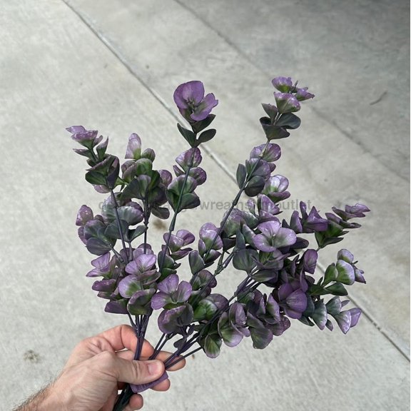 Plastic Eucalyptus Bush Pur 57937