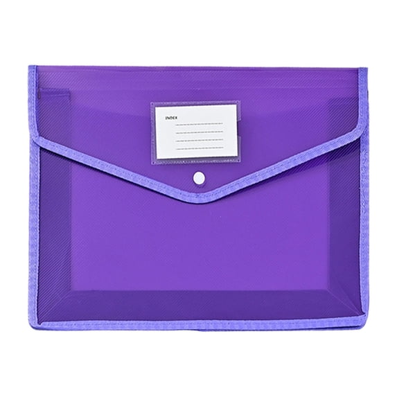 Plastic Expandable File Organizer Folder(No Divider) Transparent Document Holder Storage For Receipt/Paper/Bill//Letter Easy To Label