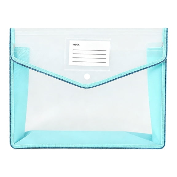 Plastic Expanding File Folder, Durable Envelopes with Snap Closure, No Dividers, Heavy Duty Document Organizer, Fit Letter/A4 Size, 1 Pcs, 12.99x9.84"