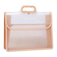 thumbnail image 1 of Plastic Expanding File Folder with Handle,Portable Transparent Document Organizer for Letter,Envelope Document Folder with Snap Closure,Water-Proof File Wallet Organizer Box for Office Home,Orange, 1 of 8